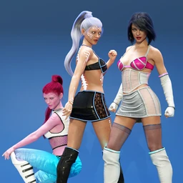 Galactic Heroine Poses for Genesis 8 Female(s)