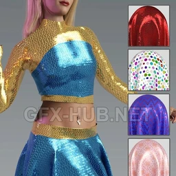 Glitz and Glam Fabric Iray Shaders