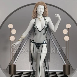 InStyle – Therese Halter Gown for Genesis 8 Female