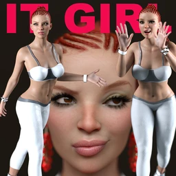 It Girl Poses and Expressions for Genesis 8.1 Females