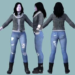 Jessica Jones Outfit for Genesis 8 Female