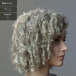 Julia Curly Locks for Genesis 8 and 8.1 Females