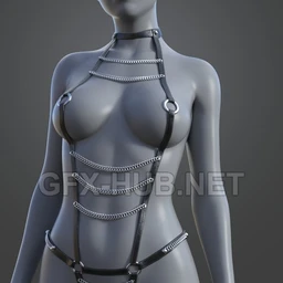 Lustravias Chains of Desire for G8F – Daz Freebie