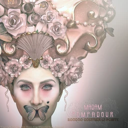 MADAME POMPADOUR Rococo Coeffeur Le Pouffe