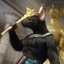 Majestic Anubis with dForce Hair for Genesis 8 Male