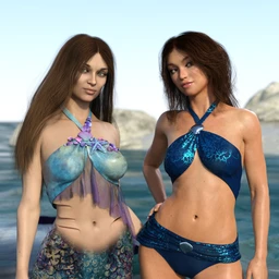 Mermaid Bikini Texture Expansion