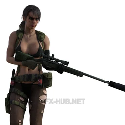 Metal Gear Solid V Quiet in Daz G8F