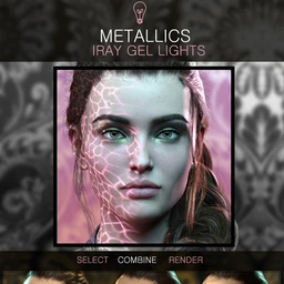 Metallic Gel Portrait Lighting for Iray