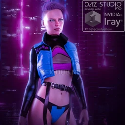 Midnight Runner dForce outfit for Genesis 8&8.1 Female