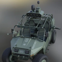 MIL ATV Vehicle Weaponry and Props