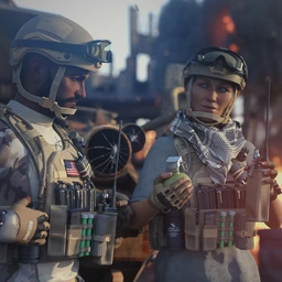 Modern Military Outfit Props and Accessories