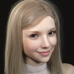 Nirv Medium Straight Hair for Genesis 8 Females