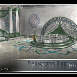Princess Bedroom (Poser & OBJ)