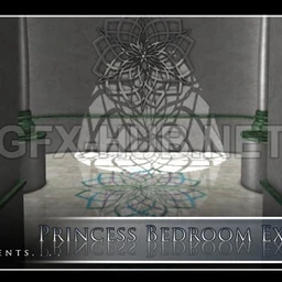 Princess Bedroom Expansion (Poser & OBJ)