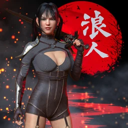 Ronin Warrior Outfit for Genesis 8 Females
