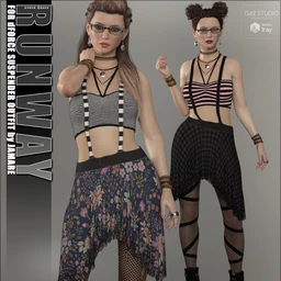 Runway for Suspenders Outfit