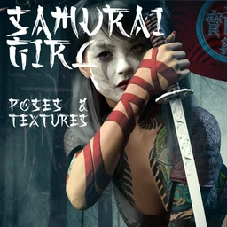 Samurai Girl Poses & Textures for GF8