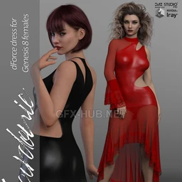 Sardonic dForce dress for Genesis 8 Females