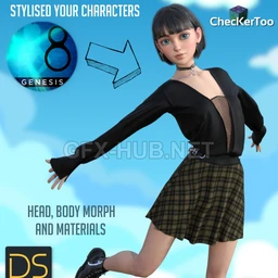 Stylised Your Characters For Genesis 8 Female