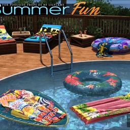 Summer Fun for Poolside Props DS