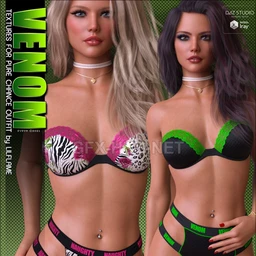 Venom Textures for Pure Chance Outfit G8F