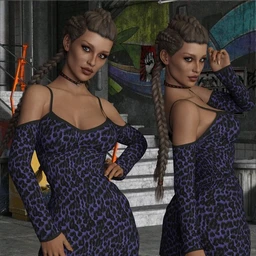 VERSUS – Shoulder Free Dress for Genesis 8 Females
