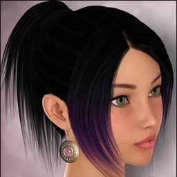 Vibrant Short Ponytail Colors