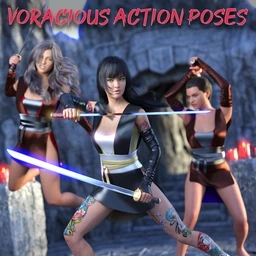 Voracious Action Poses for Genesis 8 Female