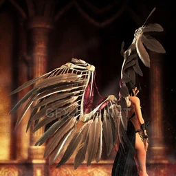 Wings of Despair for DAZ Studio
