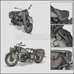 WW2 USA WLA MOTORCYCLE