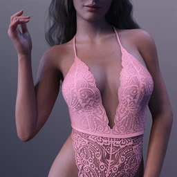 X-Fashion Sexy Deep V Bodysuit for Genesis 8.1 Females