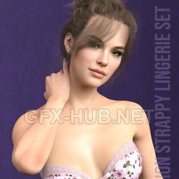 X-Fashion Strappy Lingerie Set