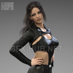 X-Fashion XWarrior Outfit for Genesis 8 Females