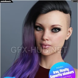Xenya Hair Texture XPansion for Genesis 3 and 8 and La Femme
