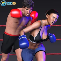 Z Boxing Champions Gloves and Poses