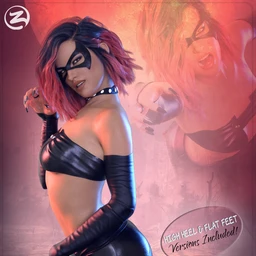 Z Cat Woman – Poses for Genesis 8 Female and Victoria 8