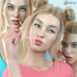 Z Colorful Emotions Mix and Match Expressions for Genesis 8.1 Female