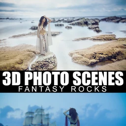 3D Photo Scenes – Fantasy Rocks