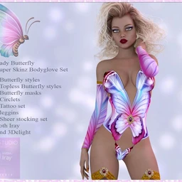 A#1 Lady Butterfly Bodyglove Set