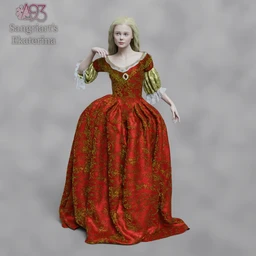 a93 – Baroque Ball Gown for G8F