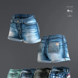 AJC Pro Skate Shorts for Genesis 8 and 8.1 Females