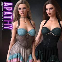Apathy Textures for dForce Emotions III Outfit