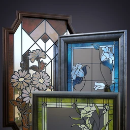 B.E.T.T.Y. Stained Glass Mirrors