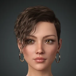 Beatris Hair For Genesis 8 and 8.1 Female