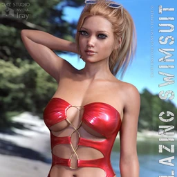 Blazing Swimsuit for Genesis 8 Females