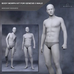 Body Morph Kit for Genesis 3 Male and Merchant Resource
