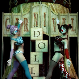 Carnival Dolls Poses for Genesis 8 Female