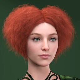 Cordiform Hair for Genesis 8 Female