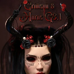 Crimson and Horns for Genesis 8.1 Female