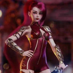 Crimson Dragon Outfit for Genesis 8 and 8.1 Females